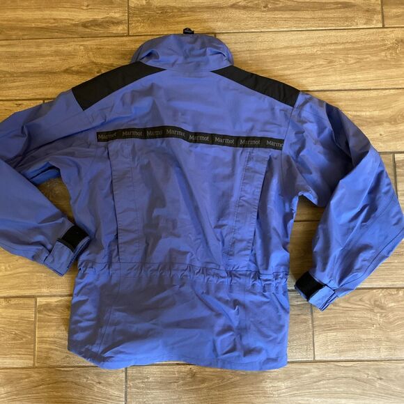 Marmot Jacket Women’s Medium Light Purple Blue Minimalist Gore-Tex Zip Up Rain - Picture 9 of 9